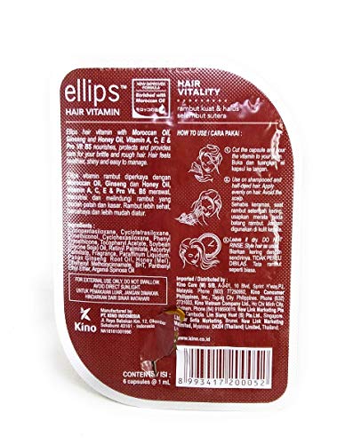 ELLIPS - Hair Vitamin Heat Protection - 8pcs - Hair Vitality (Orange)