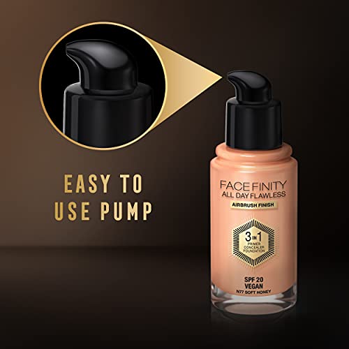 Max Factor Facefinity All Day Flawless 3-in-1 Foundation N77 Soft Honey
