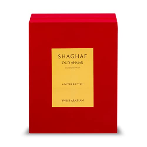 Swiss Arabian Shaghaf Oud Ahmar  Arabian Perfume for Women and Men  2.5 Oz