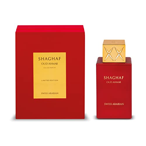 Swiss Arabian Shaghaf Oud Ahmar  Arabian Perfume for Women and Men  2.5 Oz