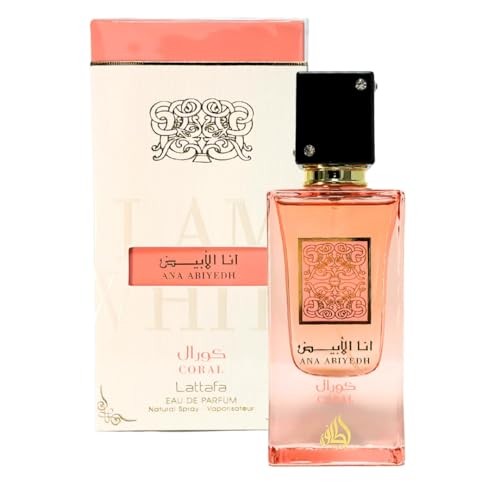 Lattafa Ana Abiyedh Coral Eau De Parfum  Unisex Perfume  2.0 Ounce