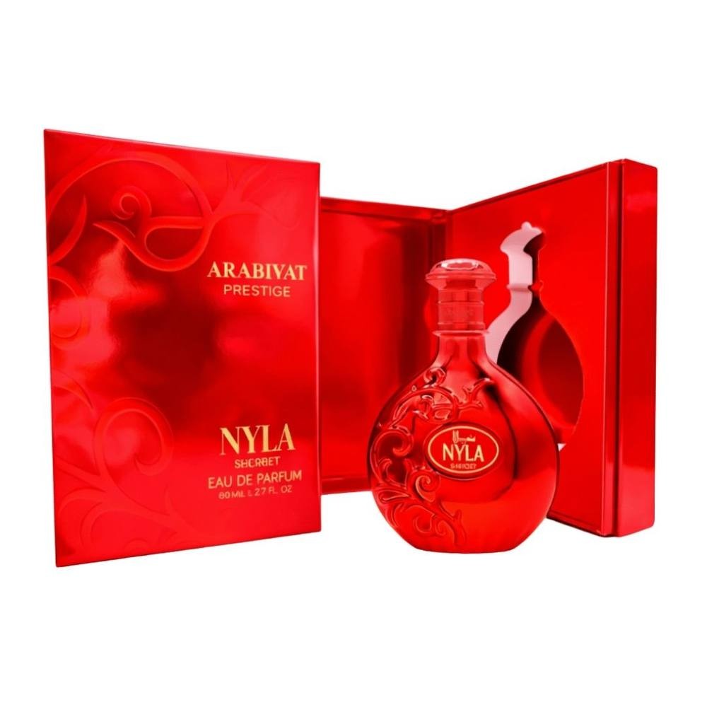 Arabiyat Prestige Nyla Sherbet 80ml Eau De Parfum in Red | Size: 83ml