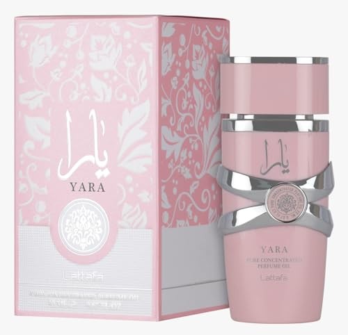 Lattafa Yara Pure Concentrated Perfume Oil for Women 0.67 Fl Oz