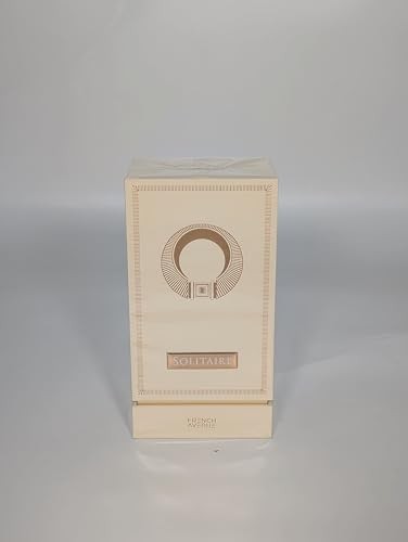 French Avenue Solitaire Extrait De Parfum, 3.4 Fl Oz, Long Lasting Woody Scent for Women, Matcha Tea and Floral Notes, 100ml Liquid Fragrance
