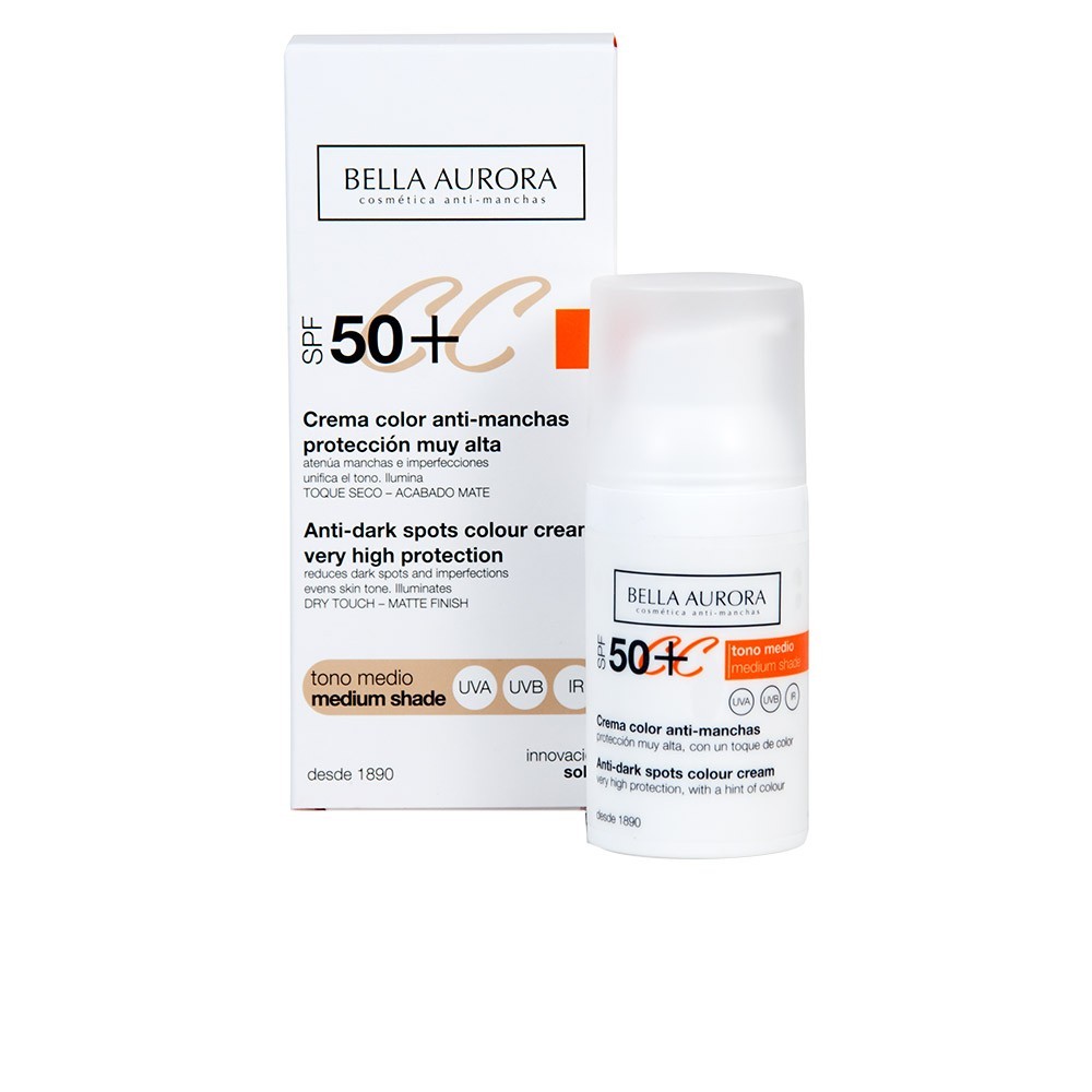 BELLA AURORA CC ANTI BLEMISH CREAM SPF 50 MEDIUM TONE